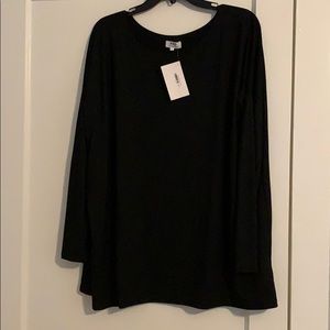 Black Shimmery Piko- large. NEW WITH TAGS
